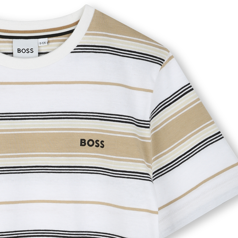 Striped cotton T-shirt BOSS 
                        BOY