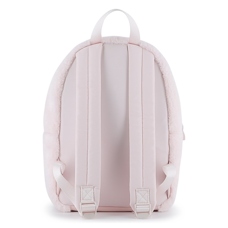 Small backpack made of fluffy fleece KARL LAGERFELD KIDS 
                        GIRL