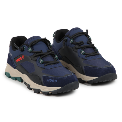 Multi-material trainers HUGO BOY