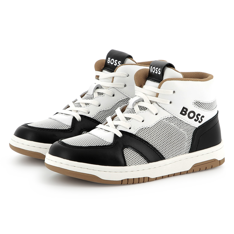 Hi-top lace-up trainers BOSS 
                        BOY