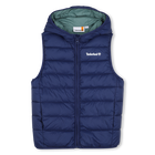 Sleeveless down jacket, BLUE, hi-res