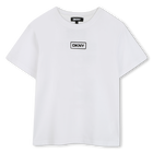 Short-sleeved cotton T-shirt, WHITE, hi-res