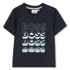 Short-sleeved t-shirt, NAVY, hi-res