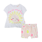Cotton T-shirt and shorts BILLIEBLUSH 
                    GIRL