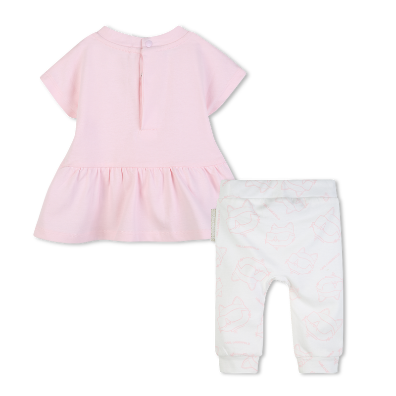 DRESS AND LEGGINGS SET KARL LAGERFELD KIDS 
                        GIRL