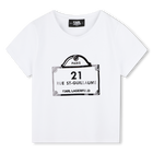 T-shirt with prints, WHITE, hi-res
