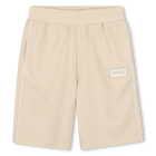 Bermuda shorts with side strips, STONE, hi-res