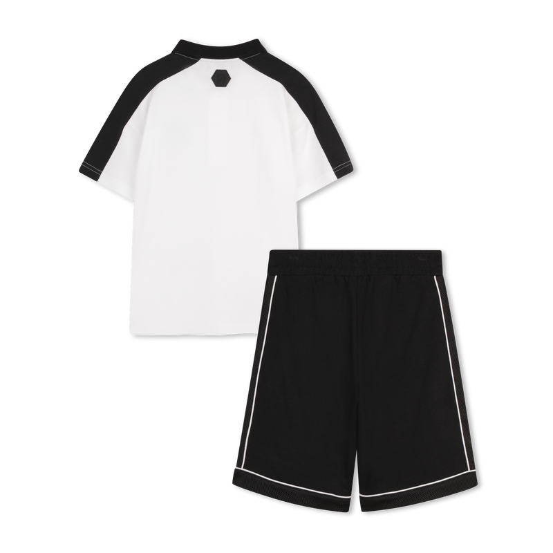 T-SHIRT AND BERMUDA SHORTS SET DKNY 
                        BOY
