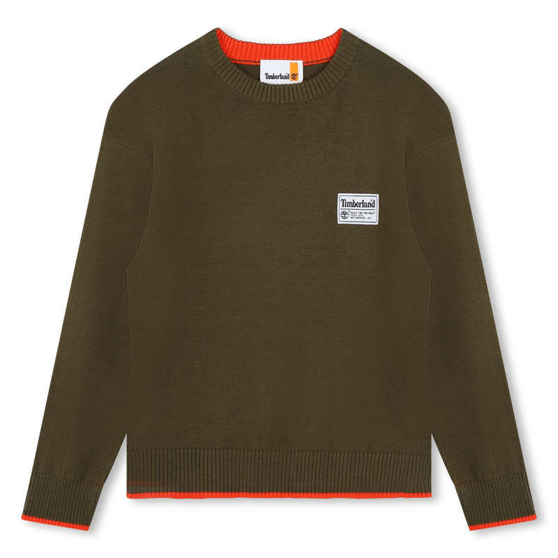 Knitted cotton jumper TIMBERLAND 
                        BOY
