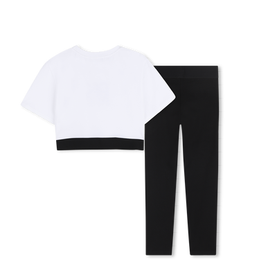 T-SHIRT AND LEGGINGS SET DKNY GIRL