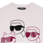 Long sleeve dress KARL LAGERFELD KIDS 
                    GIRL