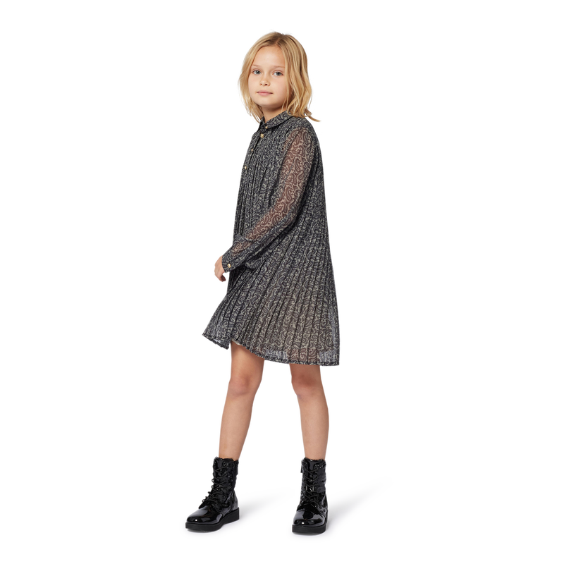 Long sleeve pleated dress MICHAEL KORS 
                        GIRL