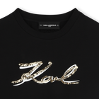 T-shirt with sequins KARL LAGERFELD KIDS 
                    GIRL