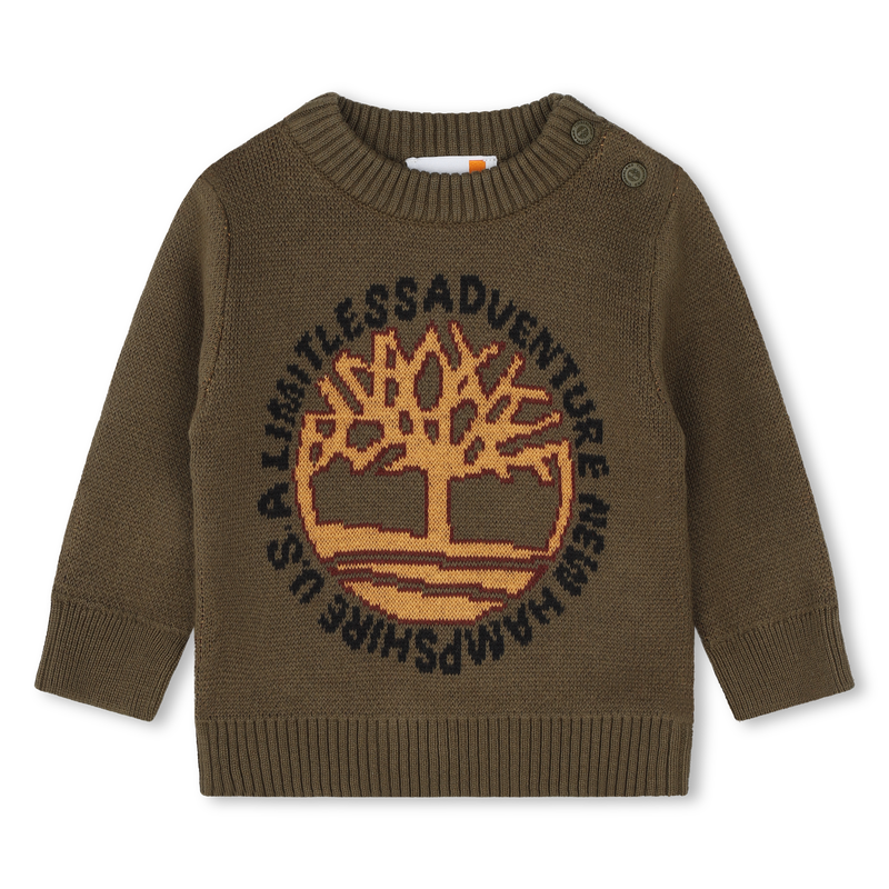 Cotton and wool logo jumper TIMBERLAND 
                        BOY