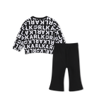 Sweatshirt and pants set KARL LAGERFELD KIDS 
                    GIRL