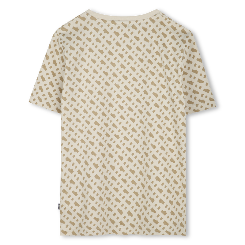 Printed cotton T-shirt BOSS 
                        BOY