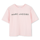 Cotton T-shirt with diamant&eacute;s MARC JACOBS 
                    GIRL