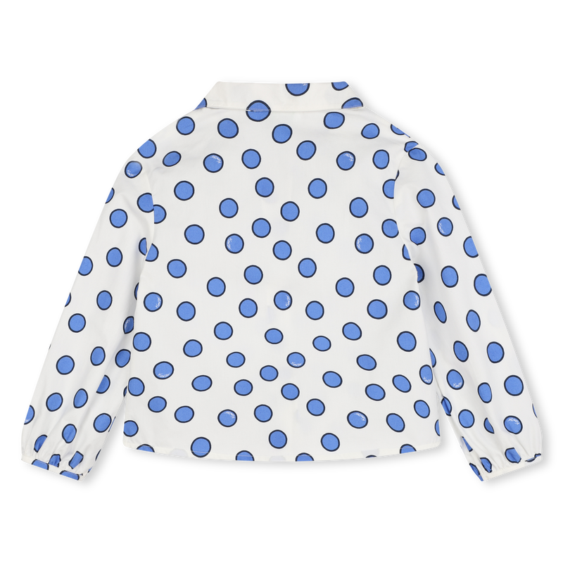 Cotton Polka-Dot Shirt KENZO KIDS 
                        GIRL