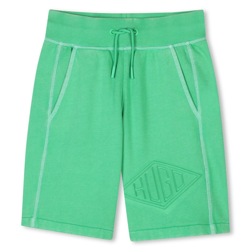 Long fleece running shorts HUGO 
                        BOY