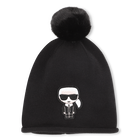 Knitted beanie KARL LAGERFELD KIDS 
                    GIRL