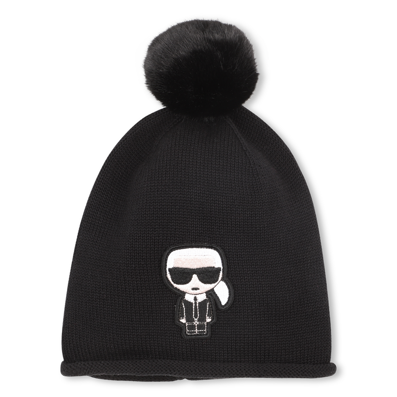 Knitted beanie KARL LAGERFELD KIDS 
                        GIRL
