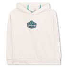 Fleece hoodie, IVORY, hi-res