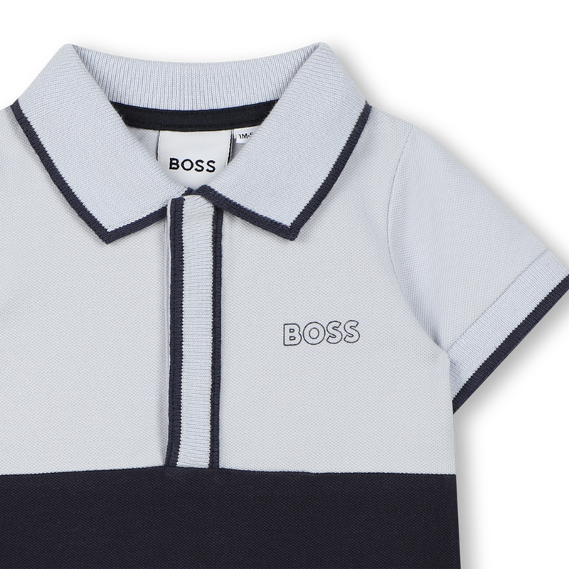 Short colour-block romper BOSS 
                        BOY