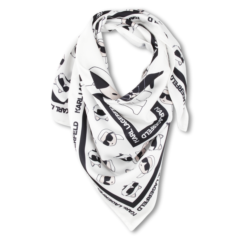 Printed square scarf KARL LAGERFELD KIDS 
                        GIRL