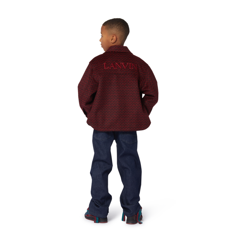 Printed Fleece Shirt Jacket LANVIN 
                        BOY