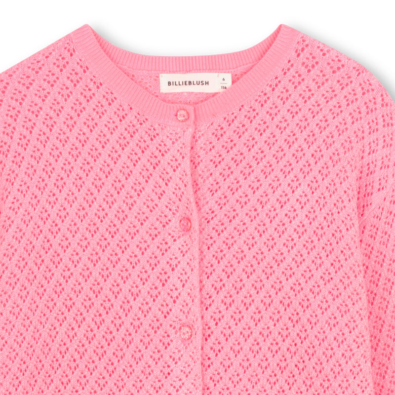 OPENWORK KNITTED CARDIGAN BILLIEBLUSH 
                        GIRL