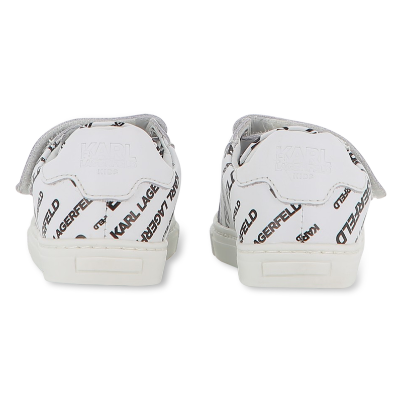 Leather hook-and-loop trainers KARL LAGERFELD KIDS 
                        UNISEX