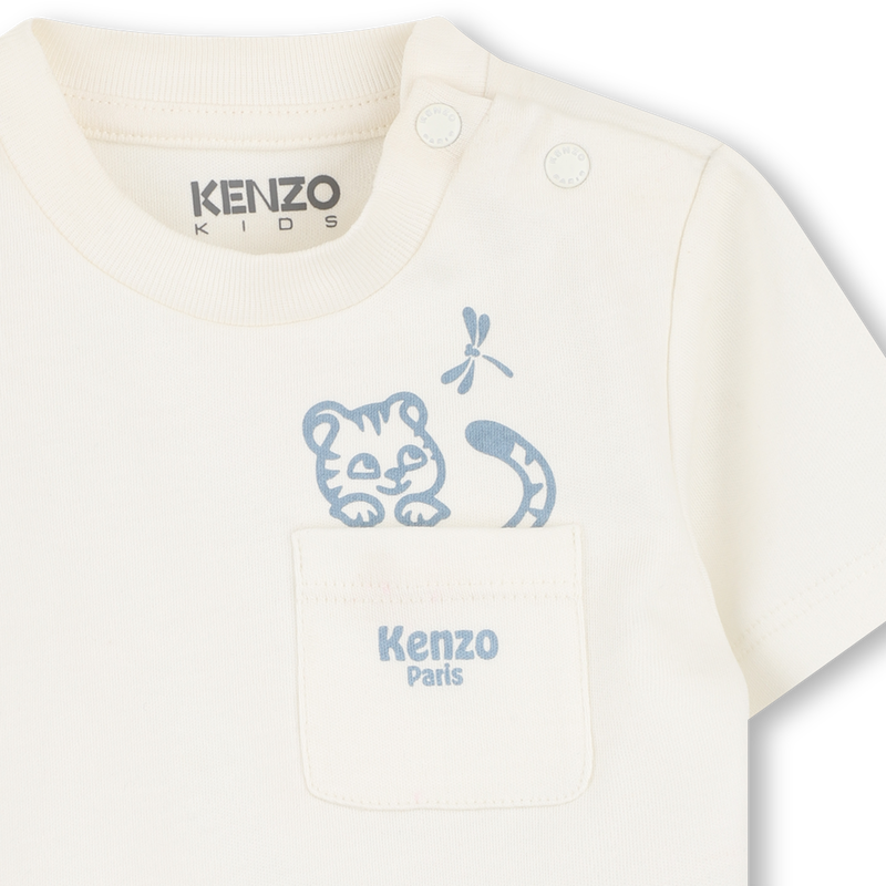 T-SHIRT AND OVERALLS SET KENZO KIDS 
                        BOY