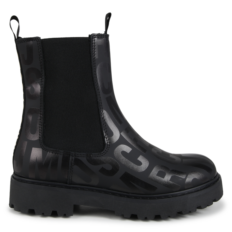 Lined leather bootees MARC JACOBS 
                        GIRL