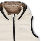 Flann-effect hooded puffer jacket BOSS 
                    BOY