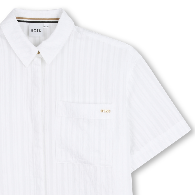 LIGHTWEIGHT EMBOSSED FABRIC SHIRT BOSS 
                        GIRL