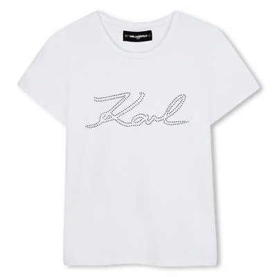 Short-sleeved T-shirt KARL LAGERFELD KIDS GIRL