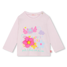 Long-sleeved cotton T-shirt, PINK  PALE, hi-res