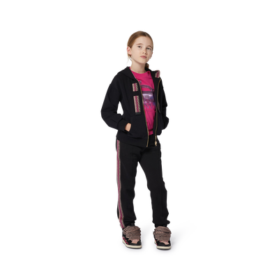 Embroidered zip-up sweatshirt LANVIN GIRL