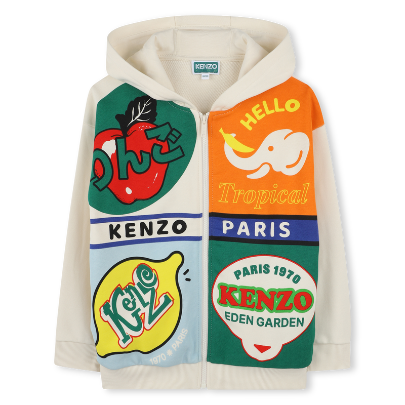 Hooded tracksuit cardigan KENZO KIDS 
                        UNISEX