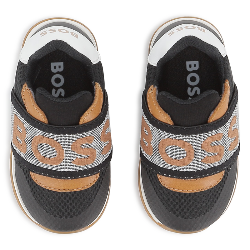 Sneakers with branded elastic BOSS 
                        BOY