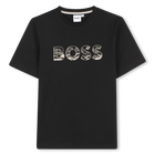 Short-sleeved T-shirt, BLACK, hi-res