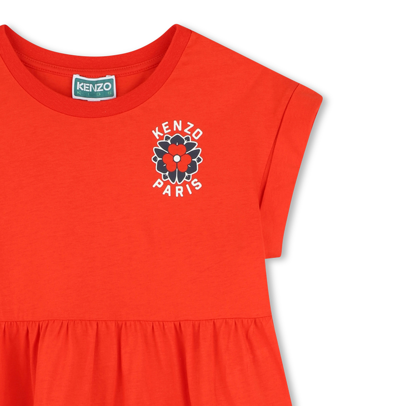 Dress with cutout waist panel KENZO KIDS 
                        GIRL