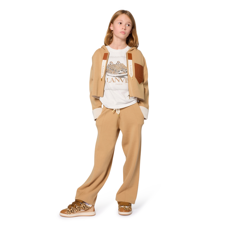 Wide-leg knit trousers LANVIN 
                        GIRL