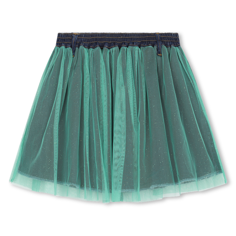 Bi-material press-stud skirt BILLIEBLUSH 
                        GIRL