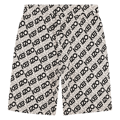Printed Bermuda jogging shorts KENZO KIDS BOY