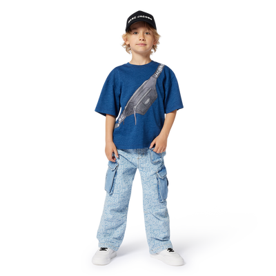 Cotton denim cargo trousers MARC JACOBS BOY