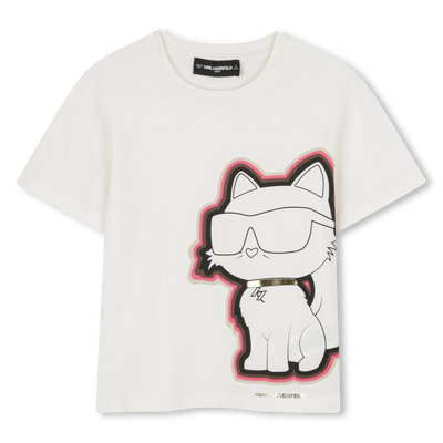 Short-sleeved T-shirt KARL LAGERFELD KIDS GIRL