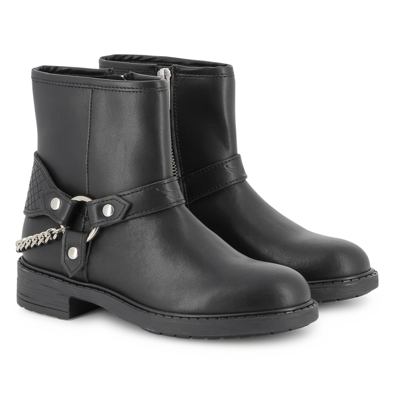 Biker boots in cowhide leather ZADIG & VOLTAIRE 
                        GIRL