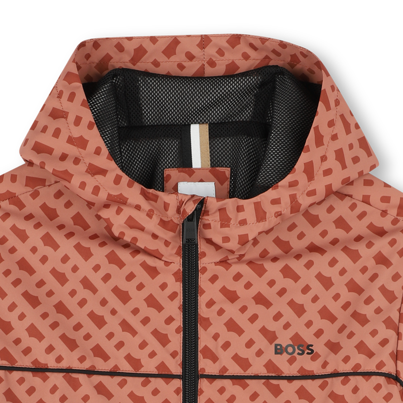 Hooded printed windbreaker BOSS 
                        BOY