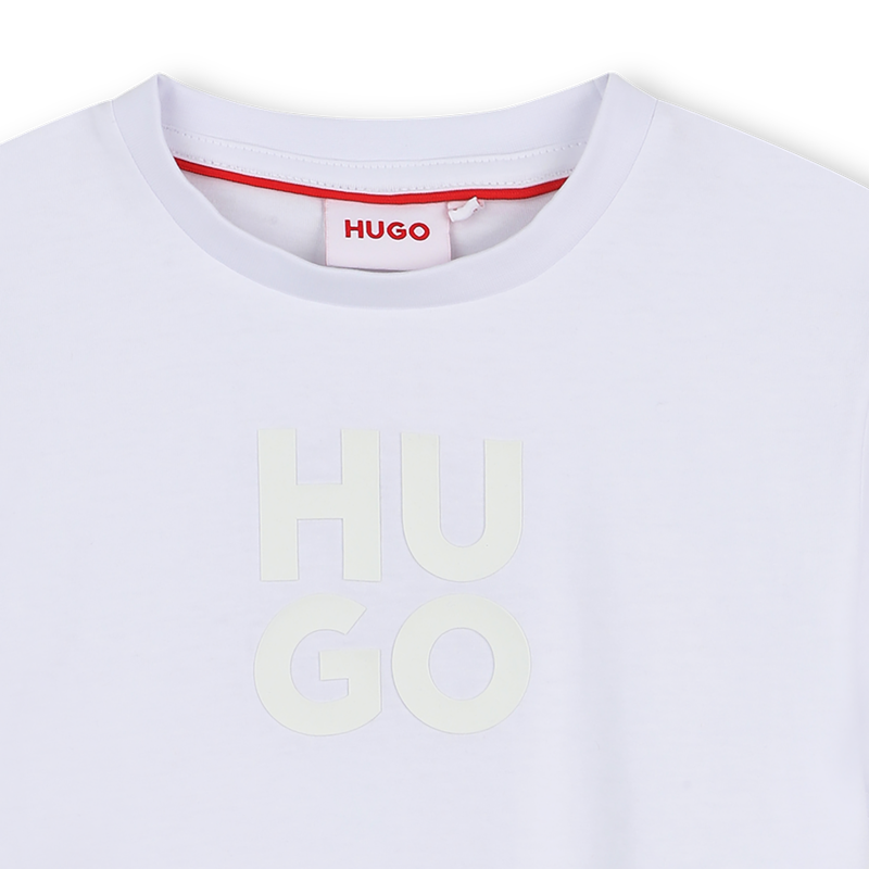 Short-sleeved cotton T-shirt HUGO 
                        BOY